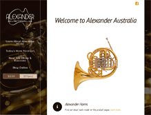 Tablet Screenshot of alexanderaustralia.com.au